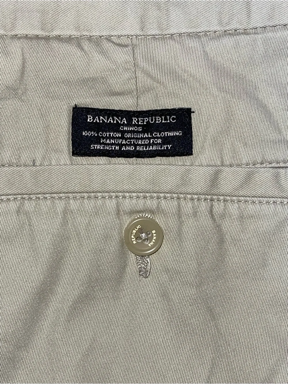 Banana Republic Men's Khaki Chinos - Light Beige